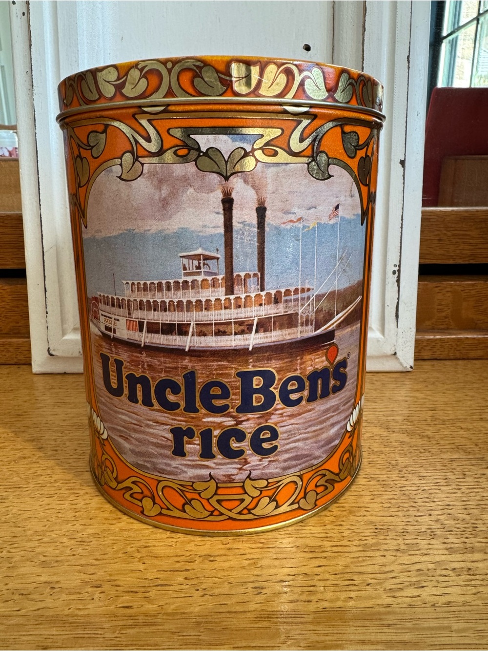 Uncle Ben's Decorative 40th Anniversary 7” Rice Tin Limited Edition 1983 Vintage